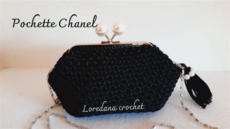 borsa chanel uncinetto tutorial|BORSA POCHETTE UNCINETTO CHANEL PUNTO BASSO.